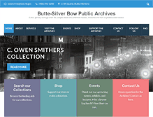Tablet Screenshot of buttearchives.org